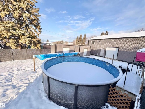 5510 Railway Avenue, Glendon, AB - Outdoor With Above Ground Pool