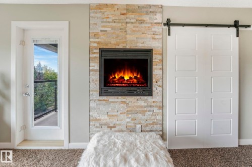 2441 Bowen Wynd, Edmonton, AB - Indoor With Fireplace