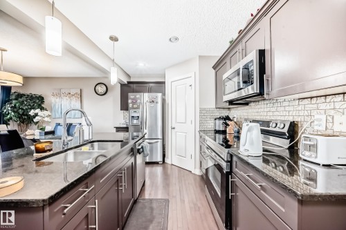 1717 Hammond Crescent Nw, Edmonton, AB - Indoor Photo Showing Kitchen With Double Sink With Upgraded Kitchen