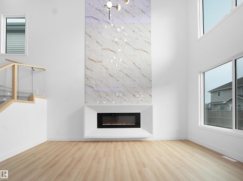 6811 171 Avenue, Edmonton, AB - Indoor Photo Showing Living Room With Fireplace