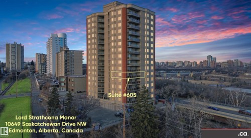 605 10649 Saskatchewan Drive, Edmonton, AB - Outdoor With View