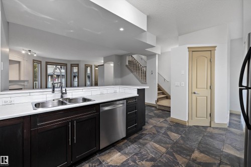 17 903 Rutherford Road, Edmonton, AB - Indoor Photo Showing Kitchen With Double Sink