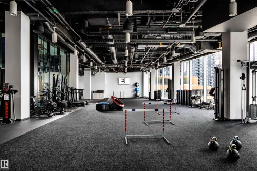 3208 10360 102 Street, Edmonton, AB - Indoor Photo Showing Gym Room