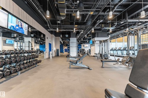 3208 10360 102 Street, Edmonton, AB - Indoor Photo Showing Gym Room