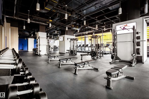 3208 10360 102 Street, Edmonton, AB - Indoor Photo Showing Gym Room