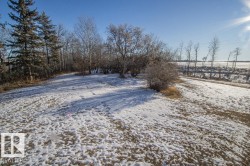 View of yard layered in snow - 