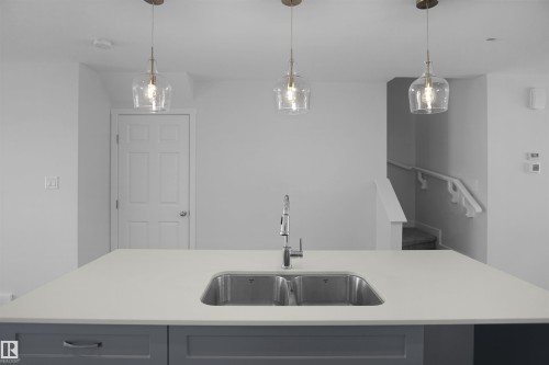 20927 16 Avenue, Edmonton, AB - Indoor Photo Showing Kitchen With Double Sink