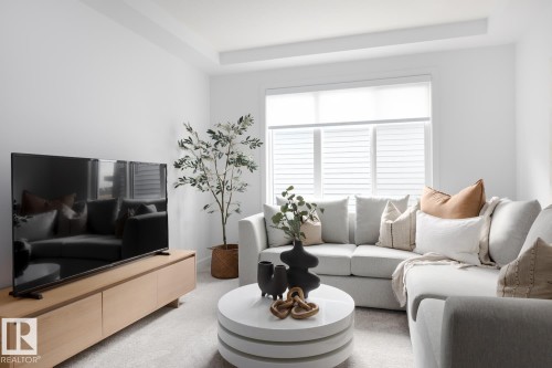 3245 Dixon Way, Edmonton, AB - Indoor Photo Showing Living Room