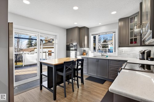 743 Lee Ridge Road Nw, Edmonton, AB - Indoor Photo Showing Kitchen With Upgraded Kitchen