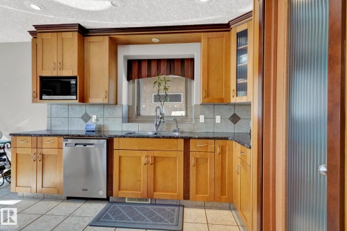 7445 162 Avenue, Edmonton, AB - Indoor Photo Showing Kitchen With Double Sink