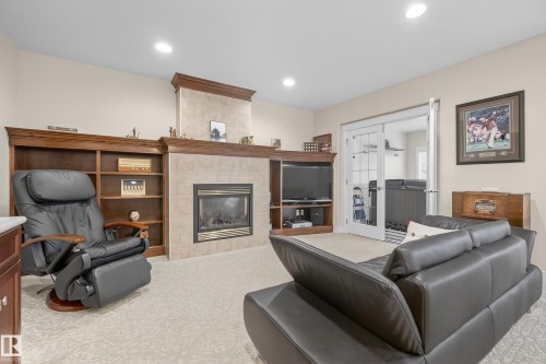 10309 Villa Avenue, Edmonton, AB - Indoor Photo Showing Other Room With Fireplace