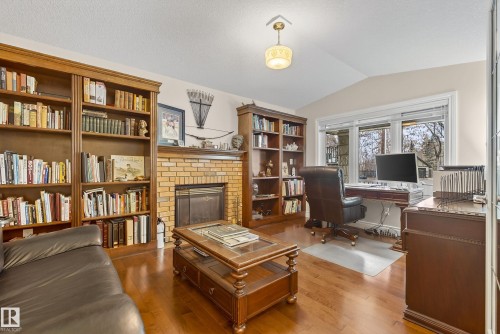 10309 Villa Avenue, Edmonton, AB - Indoor With Fireplace