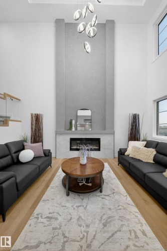 212 Crystal Creek Drive, Leduc, AB - Indoor Photo Showing Living Room