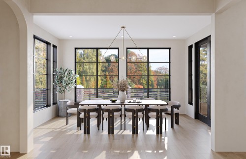 10223 130 Street, Edmonton, AB - Indoor Photo Showing Dining Room