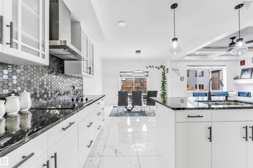 1216 15 Street, Edmonton, AB - Indoor Photo Showing Kitchen With Upgraded Kitchen