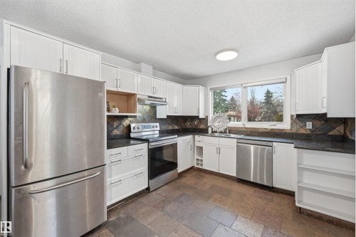 4240 86 Street, Edmonton, AB - Indoor Photo Showing Kitchen With Stainless Steel Kitchen With Double Sink