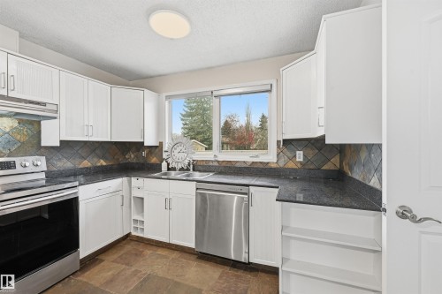 4240 86 Street, Edmonton, AB - Indoor Photo Showing Kitchen With Double Sink