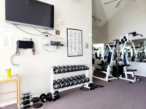 318 10508 119 Street, Edmonton, AB - Indoor Photo Showing Gym Room