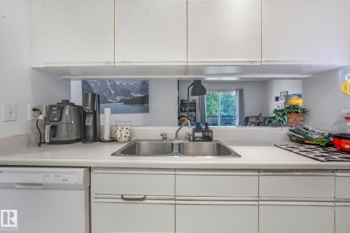 309 10636 120 Street, Edmonton, AB - Indoor Photo Showing Kitchen With Double Sink