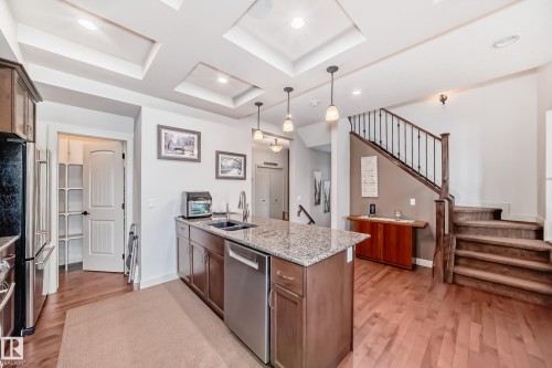 1673 James Mowatt Trail, Edmonton, AB - Indoor Photo Showing Kitchen With Double Sink With Upgraded Kitchen