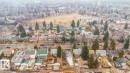 Aerial view of residential area - 11544 140 Street, Edmonton, AB 