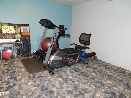 104 Greenfield Estates, St. Albert, AB - Indoor Photo Showing Gym Room