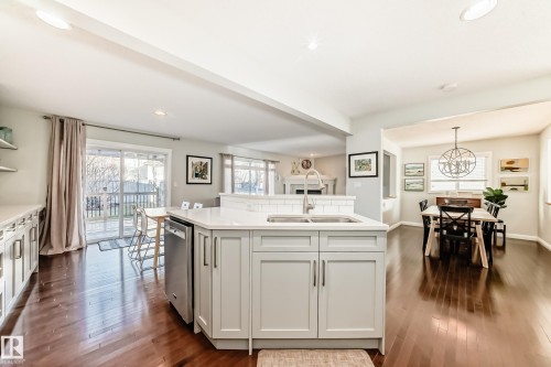 20448 56 Avenue, Edmonton, AB - Indoor Photo Showing Kitchen With Double Sink
