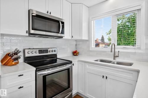 16508 114 Street, Edmonton, AB - Indoor Photo Showing Kitchen With Double Sink With Upgraded Kitchen