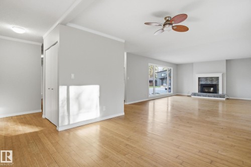 4902 63 Street, Rural Lac Ste. Anne County, AB - Indoor Photo Showing Living Room With Fireplace