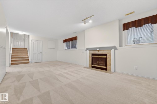 154 Oeming Road, Edmonton, AB - Indoor With Fireplace
