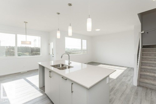 2361 Egret Way, Edmonton, AB - Indoor Photo Showing Kitchen With Double Sink With Upgraded Kitchen