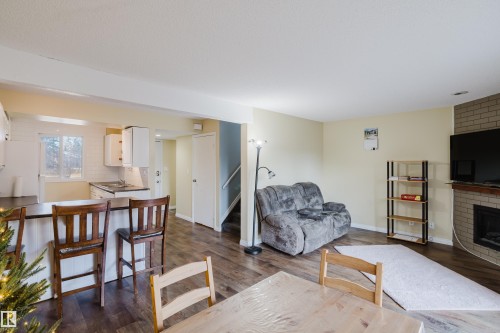 14612 121 Street, Edmonton, AB - Indoor Photo Showing Living Room With Fireplace