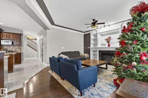 1232 Cunningham Drive, Edmonton, AB - Indoor With Fireplace