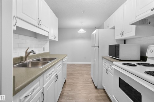 304 11446 40 Avenue, Edmonton, AB - Indoor Photo Showing Kitchen With Double Sink