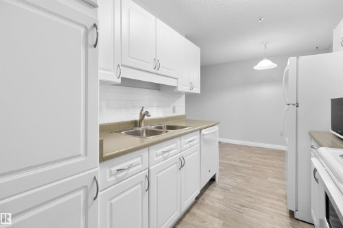 304 11446 40 Avenue, Edmonton, AB - Indoor Photo Showing Kitchen With Double Sink
