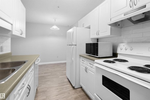 304 11446 40 Avenue, Edmonton, AB - Indoor Photo Showing Kitchen With Double Sink