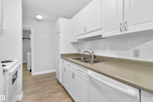 304 11446 40 Avenue, Edmonton, AB - Indoor Photo Showing Kitchen With Double Sink