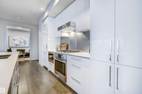 4501 10360 102 Street, Edmonton, AB - Indoor Photo Showing Kitchen With Upgraded Kitchen