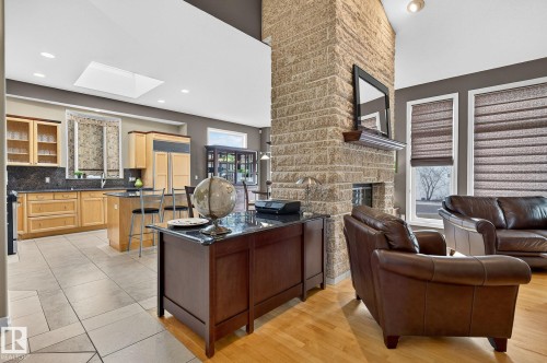 8835 159A Avenue, Edmonton, AB - Indoor With Fireplace