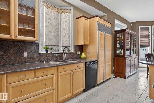 8835 159A Avenue, Edmonton, AB - Indoor Photo Showing Kitchen With Double Sink
