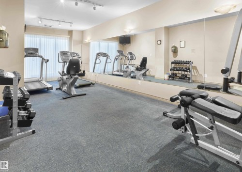 605 9741 110 Street Nw, Edmonton, AB - Indoor Photo Showing Gym Room