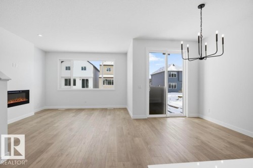 8960 Elves Loop, Edmonton, AB - Indoor With Fireplace