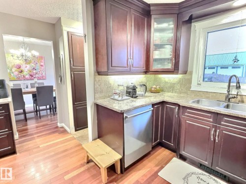 1712 36 Street, Edmonton, AB - Indoor Photo Showing Kitchen With Double Sink