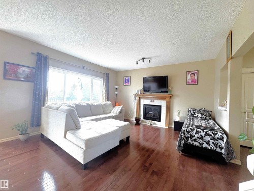3756 13 Street, Edmonton, AB - Indoor With Fireplace