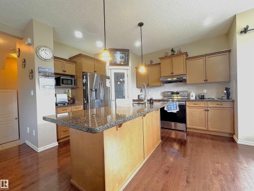 3756 13 Street, Edmonton, AB - Indoor Photo Showing Kitchen With Double Sink