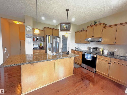 3756 13 Street, Edmonton, AB - Indoor Photo Showing Kitchen With Double Sink