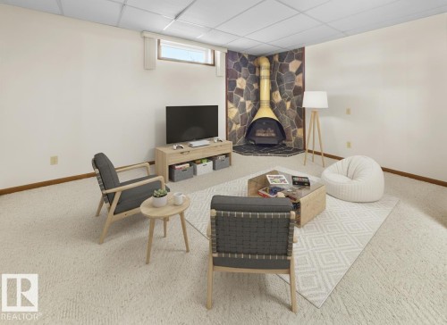 10512 54 Avenue, Edmonton, AB - Indoor With Fireplace