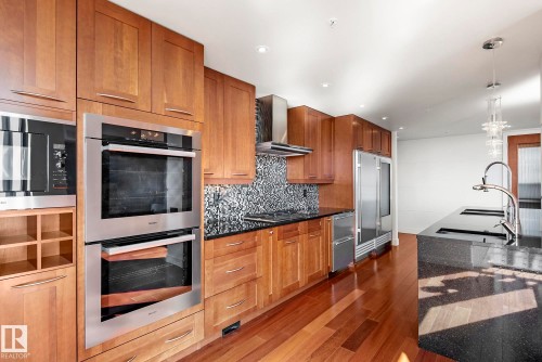 1200 11933 Jasper Avenue, Edmonton, AB - Indoor Photo Showing Kitchen With Upgraded Kitchen