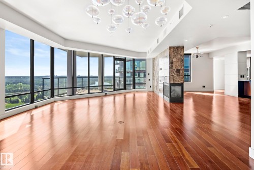 1200 11933 Jasper Avenue, Edmonton, AB - Indoor Photo Showing Other Room With Fireplace