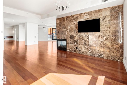 1200 11933 Jasper Avenue, Edmonton, AB - Indoor With Fireplace
